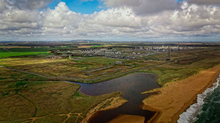 Planned construction site of Acorn Project's Onshore Facility