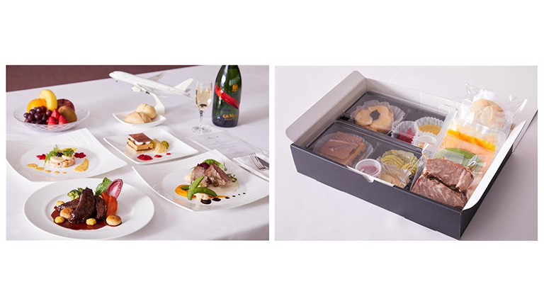 SATS製造の機内食、同機能を活用した非機内食商品（調理及び商品イメージ）